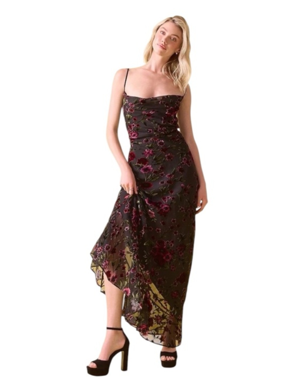 [NWT] Steve Madden Midnight Dream Floral Midi Dress XL juniors